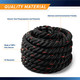 9 M (30 ft) Battle Ropes 38mm (1.5 Inch) Diamater Heavy Exercise Rope  ProIron PRO-ZS01-1 - Infographic - Quality Material