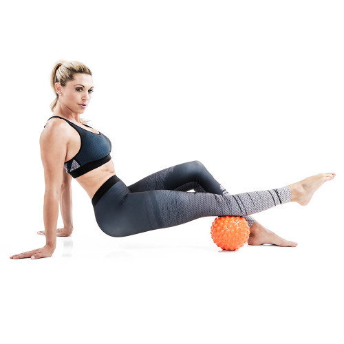 Bionic Body Massage Ball used by Kim Lyons for massage therapy for calfs