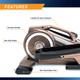 Bionic Body Compact Elliptical Trainer with Resistance Tubes has a compact design that makes it easy to transport and store 