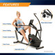 Body Cycle Dual Action Cross Training Recumbent Exercise Bike with Arm Exercisers  Marcy Pro JX-7301 - Water Bottle Holder Infographic