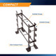 Compact Dumbbell Rack DBR-56 has a slim and compact frame.