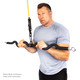 Deluxe Exercise Bar for Lats, Curls and More BBEB-7355  Bionic Body - Male Model Lat Pulldown