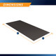 Fitness Equipment Mat and Floor Protector for Treadmills  - Marcy MAT-365 - Infographic - Dimensions