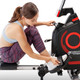 Foldable Rowing Machine with Magnetic Resistance Circuit Fitness AMZ-979RW - Adjustable Foot Straps