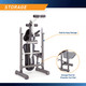 Folding Standard Weight Bench  Marcy MWB-20100 - Infographic - Storage and Foldability