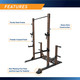 Full Rack Utility Trainer SteelBody STB-98010 - Infographic - Durable Construction