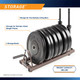 Horizontal Plate Rack SteelBody STB-0130 has 4 storage racks that has a weight capacity of 300 pounds 