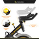 Indoor Cycling Bike with 40 lbs Flywheel & Bluetooth  Circuit Fitness AMZ-955BK-BT Exercise Bike - Adjustable Handle Bars