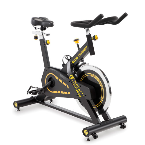 Indoor Cycling Bike with 40 lbs Flywheel & Bluetooth  Circuit Fitness AMZ-955BK-BT Exercise Bike - Front