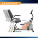 The Recumbent Bike ME-709 has thick padding for those extended intense workouts - Infographic