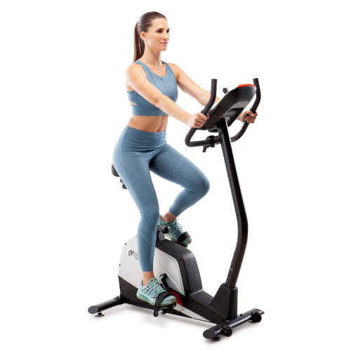 Magnetic Upright Exercise Bike with 15 Workout Presets  Circuit Fitness AMZ-594U - With Model