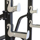 The Marcy Adjustable Squat Rack MWB-70100 includes multiple safety catches