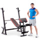 The Marcy Deluxe Olympic Weight Bench MKB-957 with model