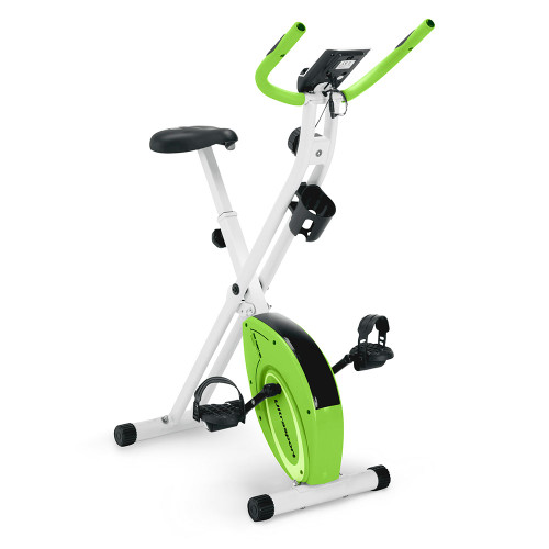 Marcy Foldable Upright Exercise Bike with Adjustable Resistance in Multiple Colors - NS-5926B - Product Shot - Green