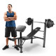 Model with the Marcy Pro Standard Bench Combo | PM-20115