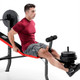 Marcy Pro Standard Weight Bench with 100lb Weight Set PM-2084 leg extensions
