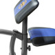 The Marcy Standard Bench w/ 80 lb. Weight Set MWB-36780B includes a removable preacher curl pad