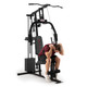 Marcy 100lb Stack Home Gym  MKM-81030 - Male Model using Upper Pulley for Weight Crunches