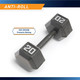 Marcy 20lb Hex Dumbbell IV-2020 - Infographic - Dimensions