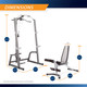 Marcy Deluxe Cage System with Weight Lifting Bench PM-5108 - Dimensions