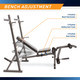 Marcy Olympic Weight Bench MD-857 - Infographic - Features