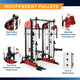Marcy Pro Deluxe Smith Cage Home Gym System – SM-7553 - Infographic - Independent Pulleys