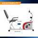 Marcy Recumbent Exercise Bike w Pulse Monitor  NS-908R - Infographic - Adjusatble Seats