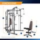 The Marcy Smith Machine SM-4008 - dimensions