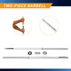 Marcy Standard 6' Weight Bar TRB-72.2 - Infographic - Two-Piece Barbell