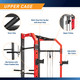 Power Cage System with Adjustable Weight Bench – SM-7393 Marcy - Infographic - Upper Cage