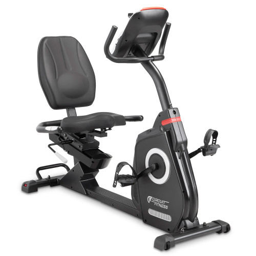 Recumbent Magnetic Exercise Bike with Heart Rate Monitor  Circuit Fitness AMZ-587R
