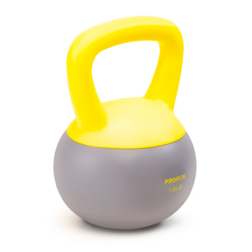 Soft Kettlebell 16lbs filled with Iron Sand, Non-Slip Handle, Kettle Weight for Exercise Workouts PRO-HL16L  ProIron