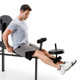 standard bench with 80lb weight set competitor CB-20111 with leg developer for leg lifts