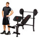 Model next to the Standard Bench with 80lbs Weight Set MKB-2081