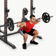 The Squat Rack Base Trainer SteelBody STB-70105 in use - squats