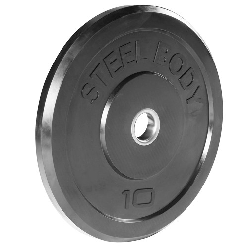 10 lbs. Olympic Bumper Plate by SteelBody to add weight to your HIIT Workout