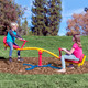 The  Gym Dandy Spinning Teeter Totter TT-360 Seesaw Play Set encourages kids to go outside to play