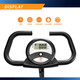 The Marcy Foldable Exercise Bike with High Back Seat NS-653 has a display screen to help track your progress