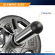The Olympic Curl Bar ODC-21 has olympic 2 inch size diameter bars.