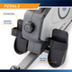 The Rowing Machine Marcy NS-40503RW has large looped pedals for added safety