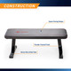 The Utility Flat Bench Marcy SB-315 is made with heavy duty steel and has a powder-cat finish 