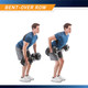 40 lbs Vinyl Dumbbell Weight Set by Marcy is perfect for performing bent-over row exercises that target the back muscles